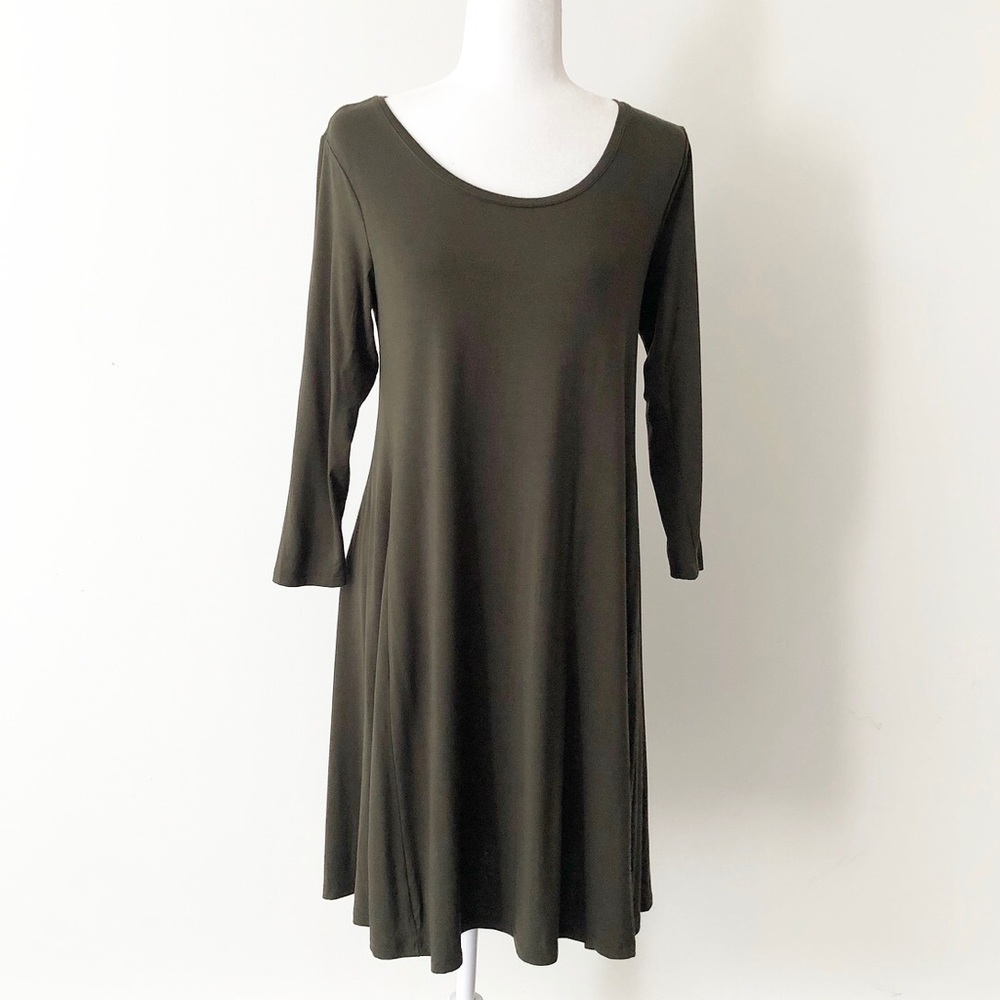Style & Co. | Green 3/4 Sleeve Shirt Dress *NWT*